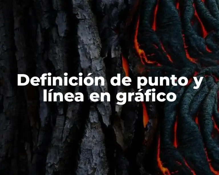 Definición de punto y línea en gráfico