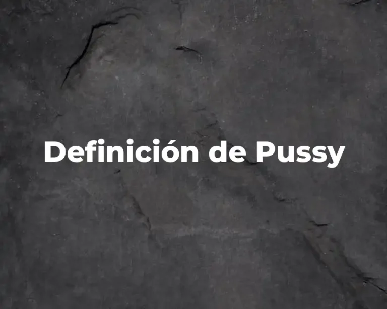 Definición de Pussy