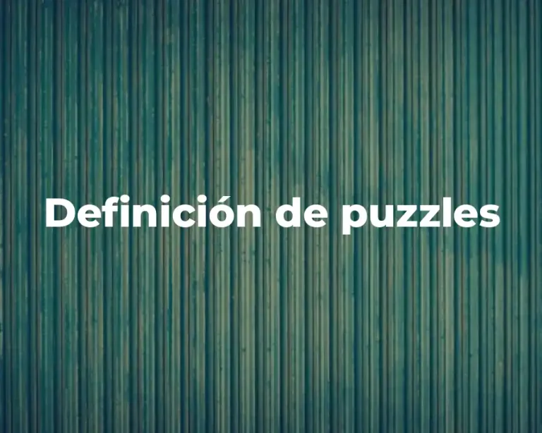 Definición de puzzles