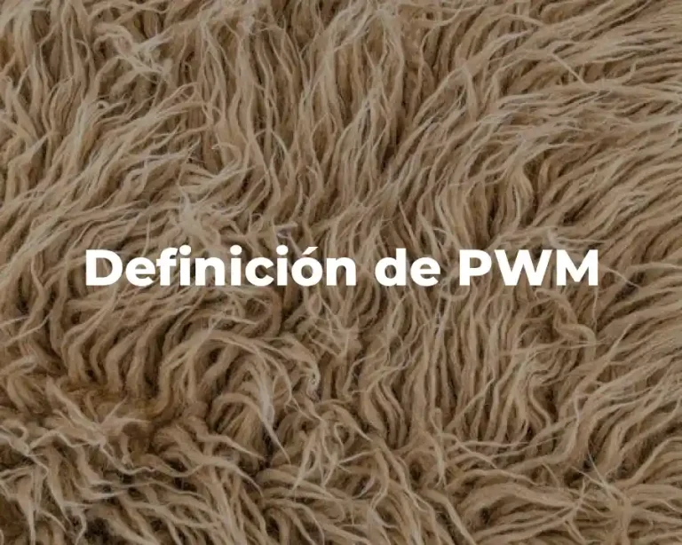 Definición de PWM