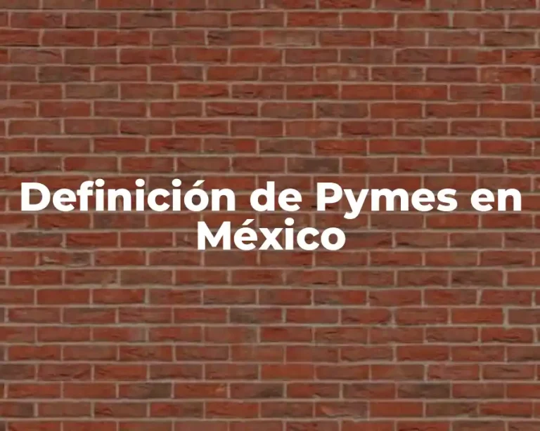 Definición de Pymes en México