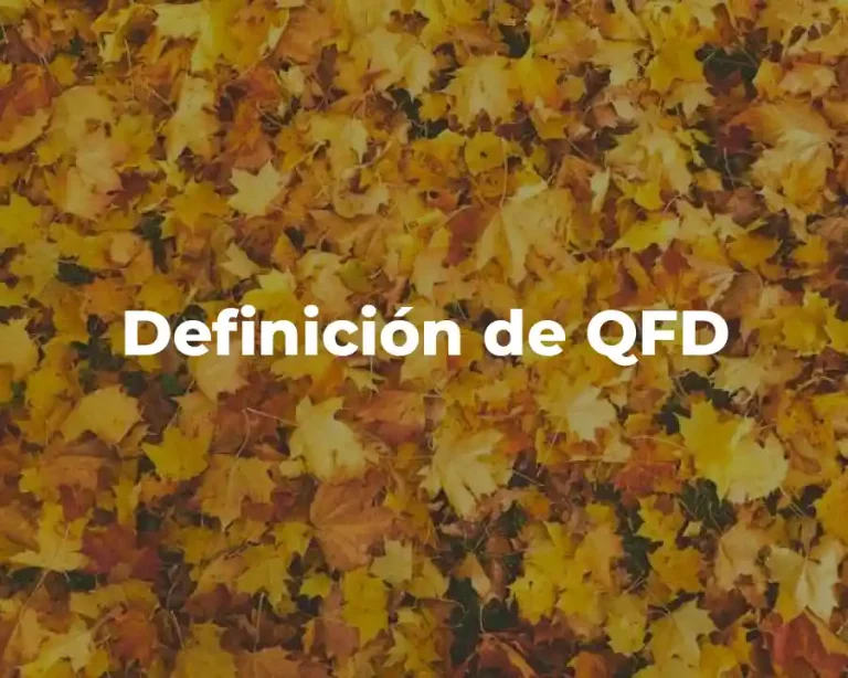 Definición de QFD