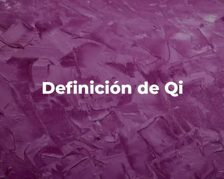 Definición de Qi