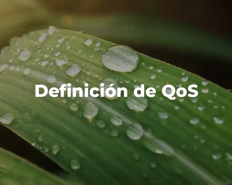 Definición de QoS