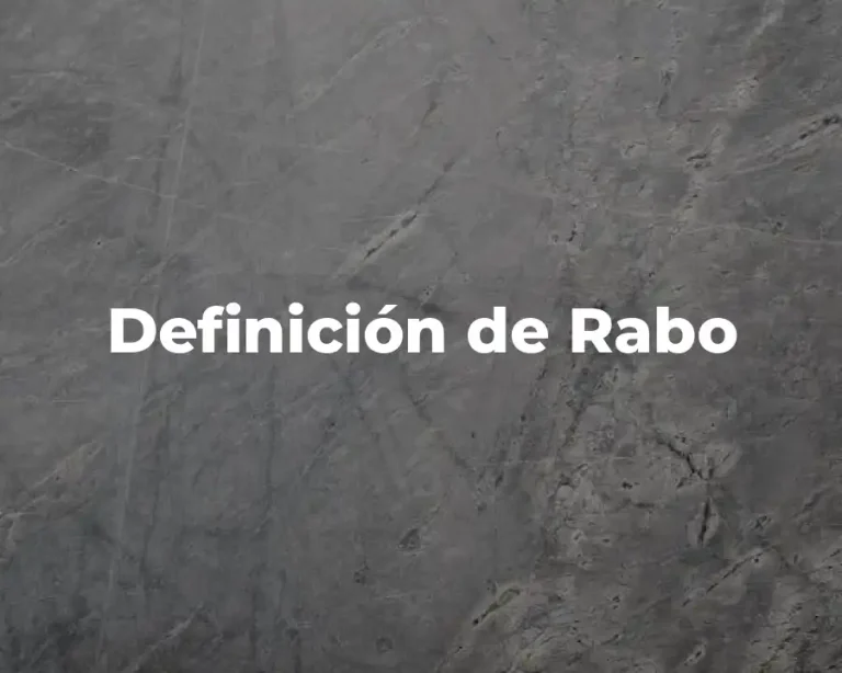 Definición de Rabo