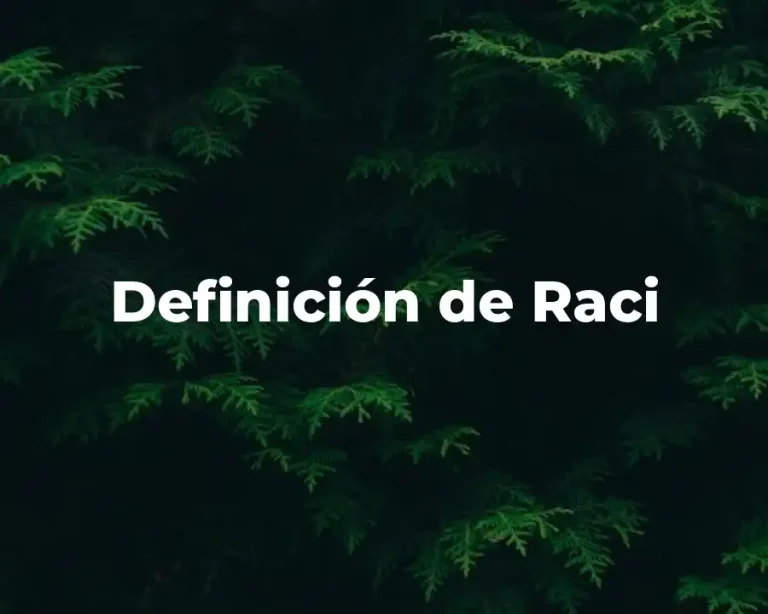 Definición de Raci