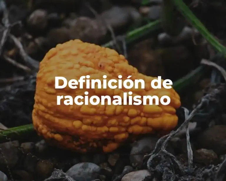 Definición de racionalismo