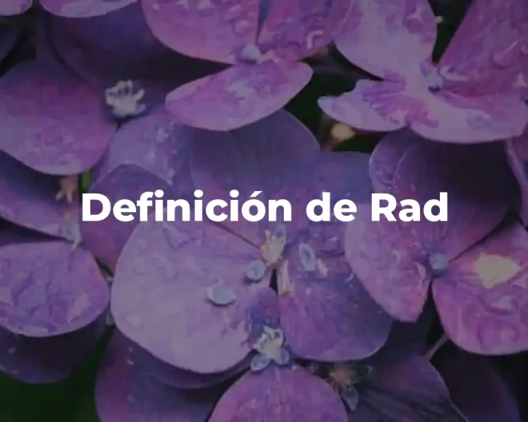 Definición de Rad
