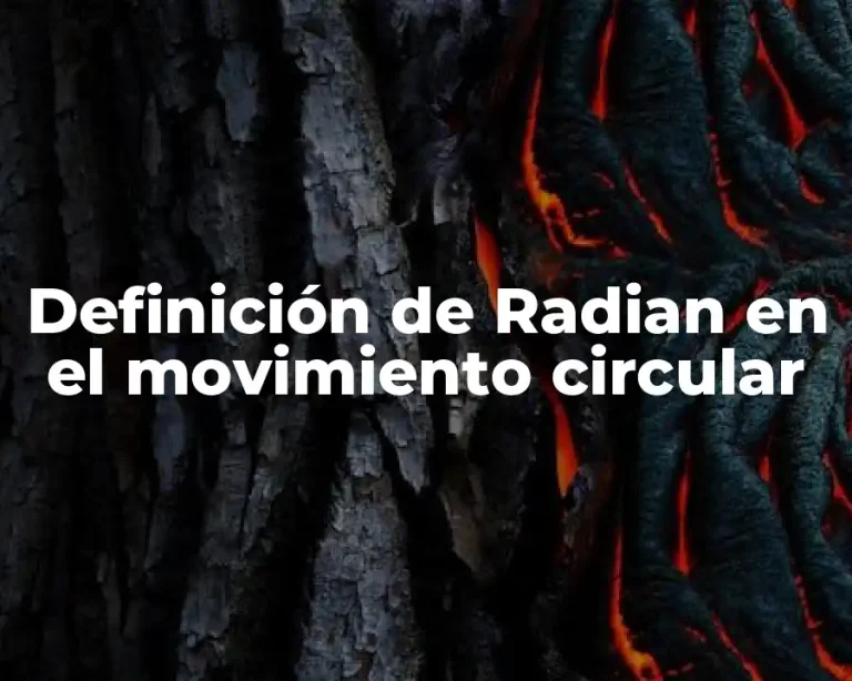 Definición de Radian en el movimiento circular