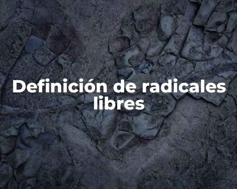 Definición de radicales libres