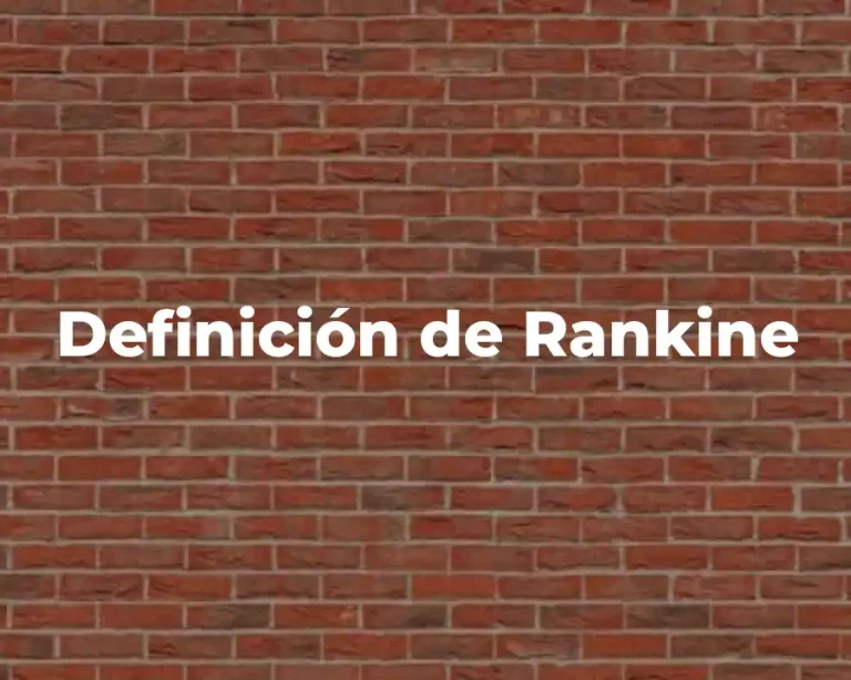 Definición de Rankine
