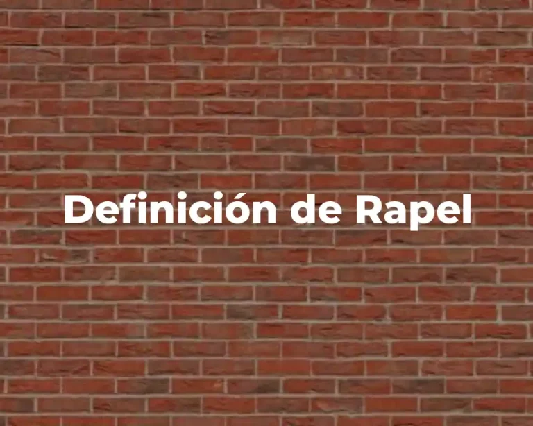 Definición de Rapel