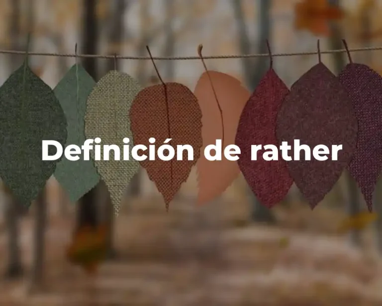 Definición de rather