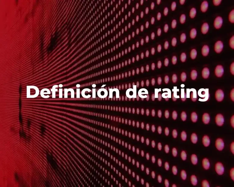 Definición de rating