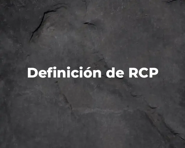 Definición de RCP
