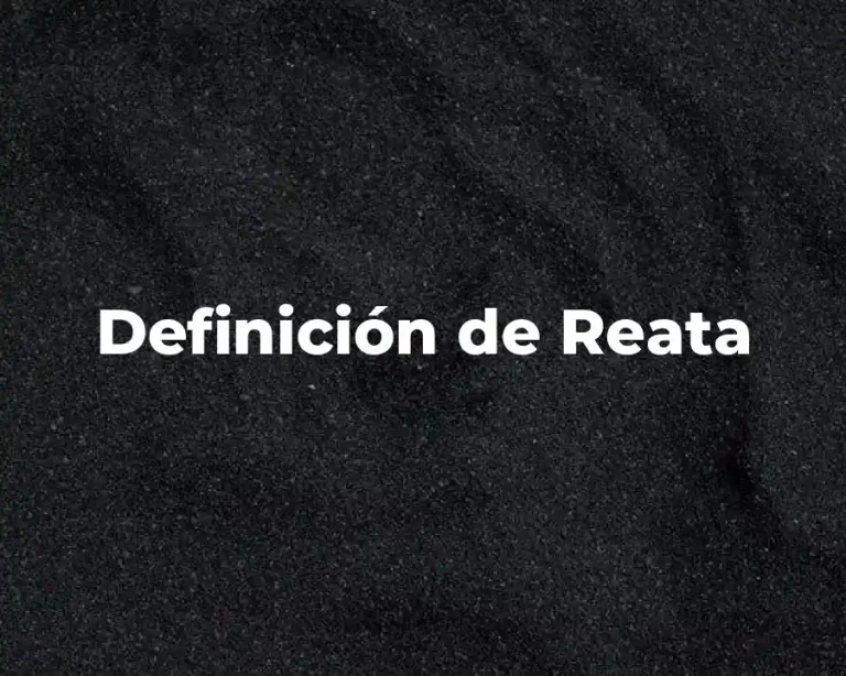 Definición de Reata