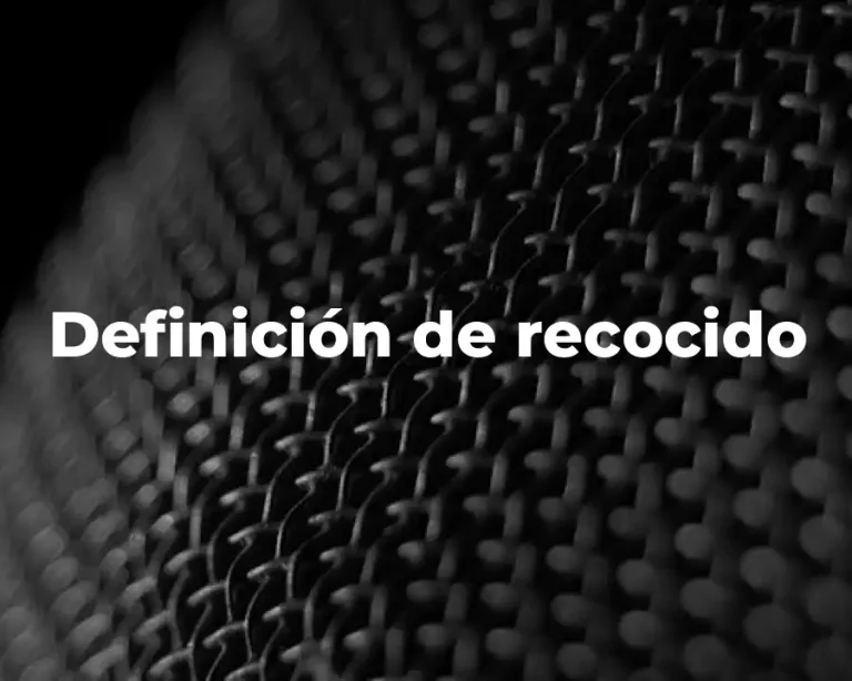 Definición de recocido