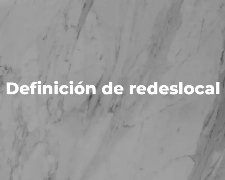Definición de redeslocal