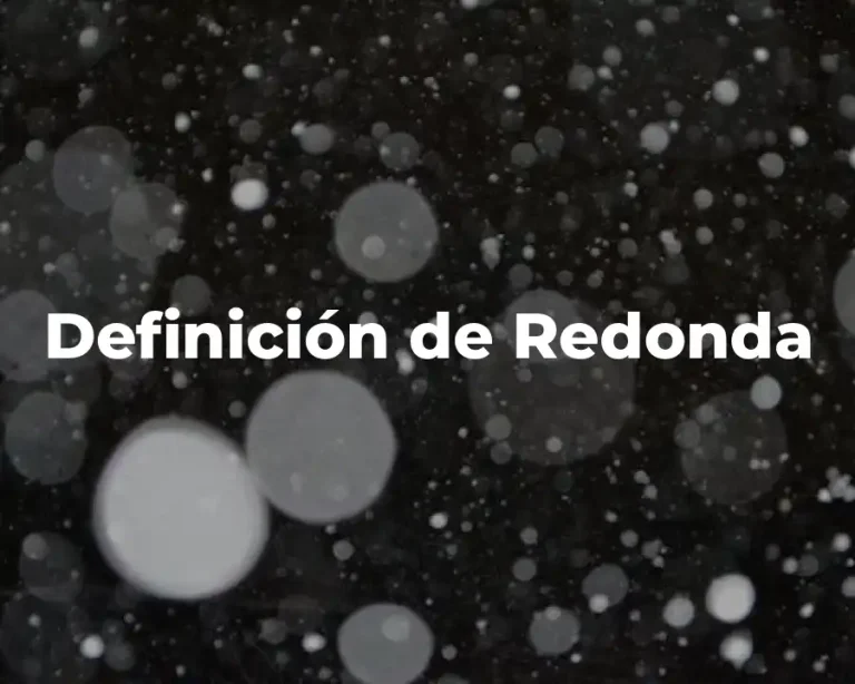 Definición de Redonda