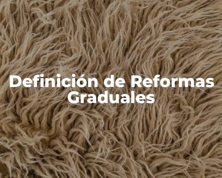 Definición de Reformas Graduales