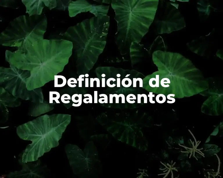 Definición de Regalamentos