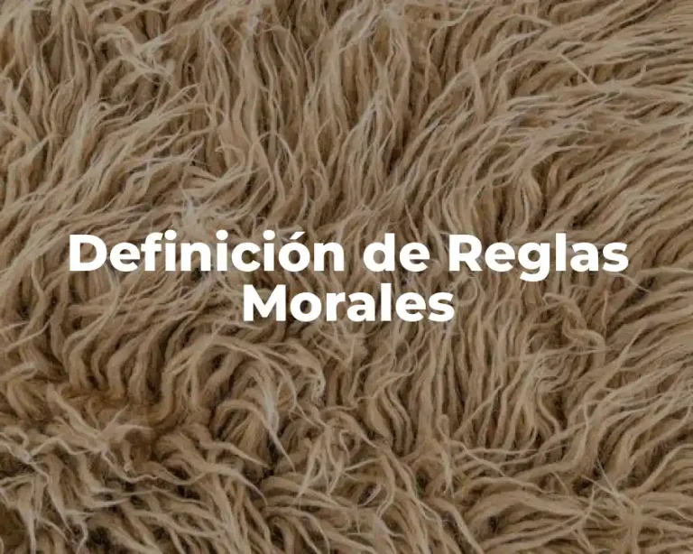 Definición de Reglas Morales