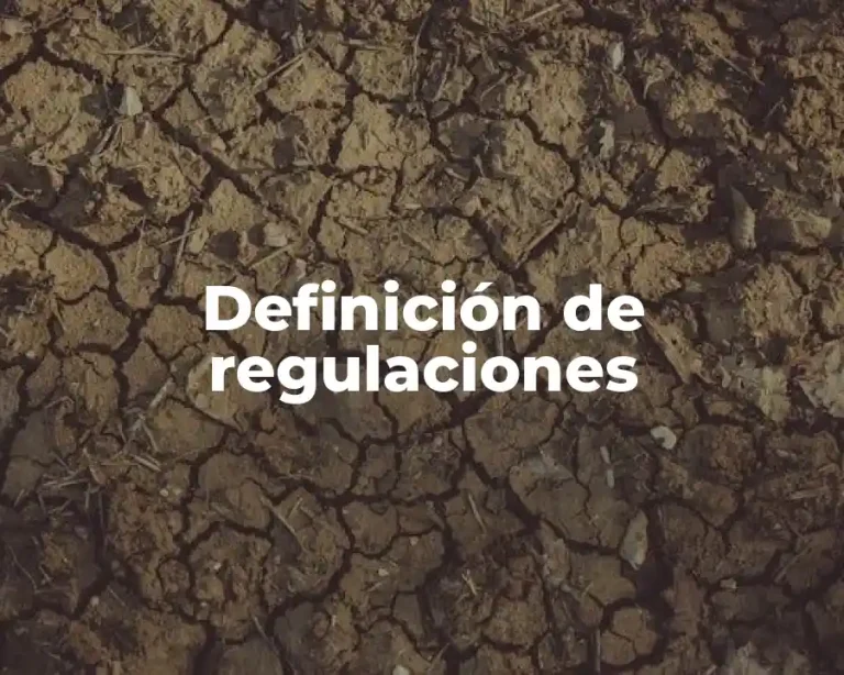 Definición de regulaciones