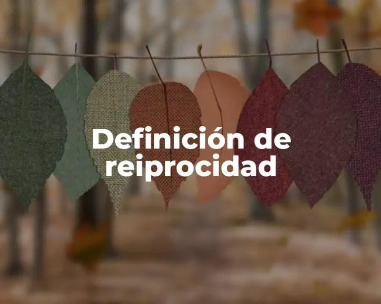 Definición de reiprocidad