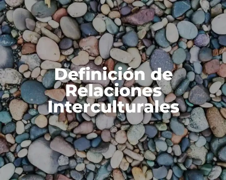 Definición de Relaciones Interculturales