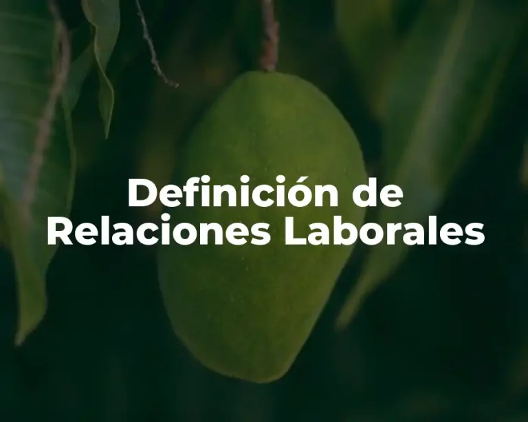 Definición de Relaciones Laborales