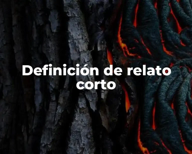 Definición de relato corto