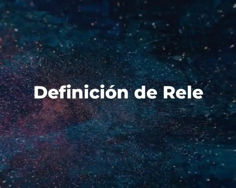 Definición de Rele