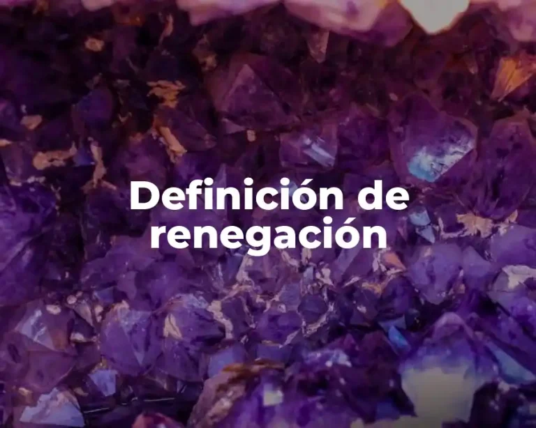Definición de renegación