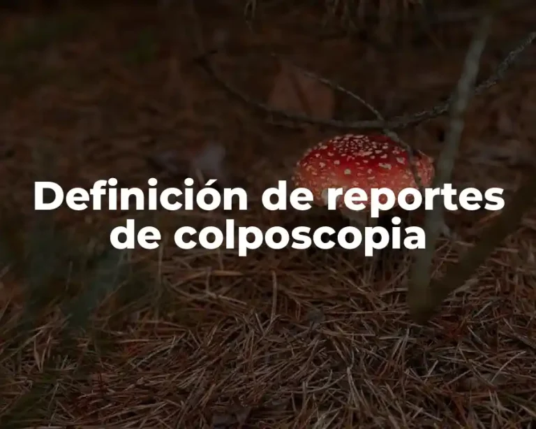 Definición de reportes de colposcopia