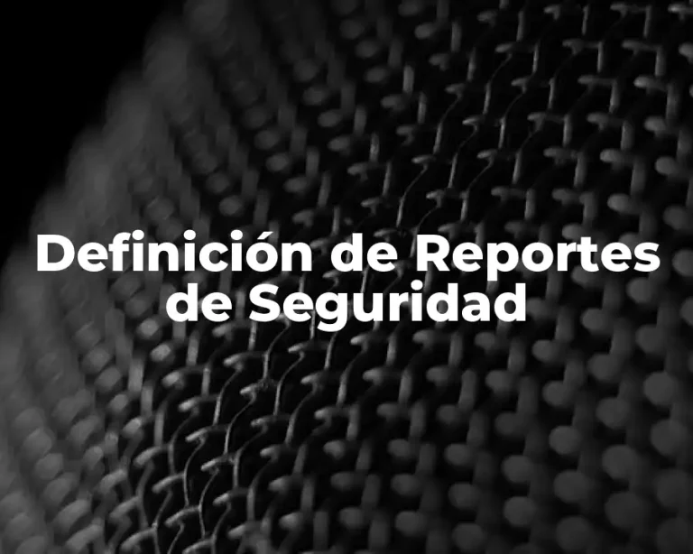Definición de Reportes de Seguridad