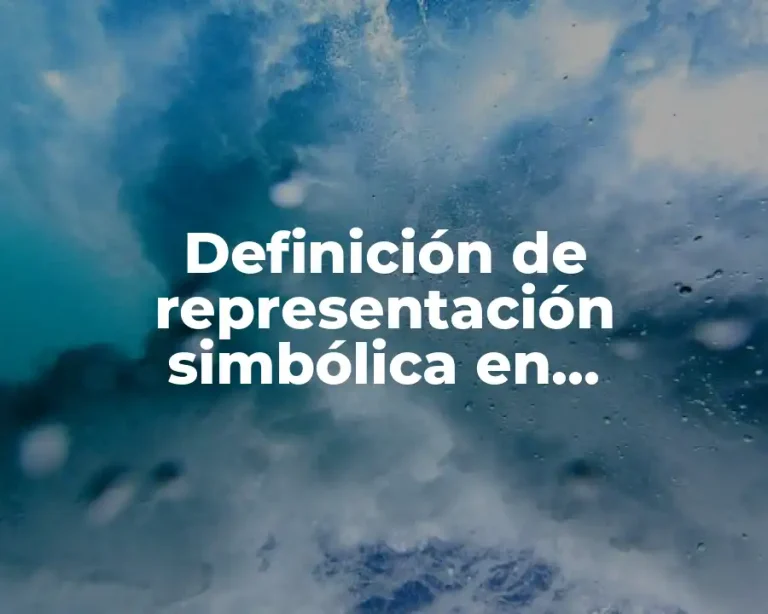 Definición de representación simbólica en matemáticas