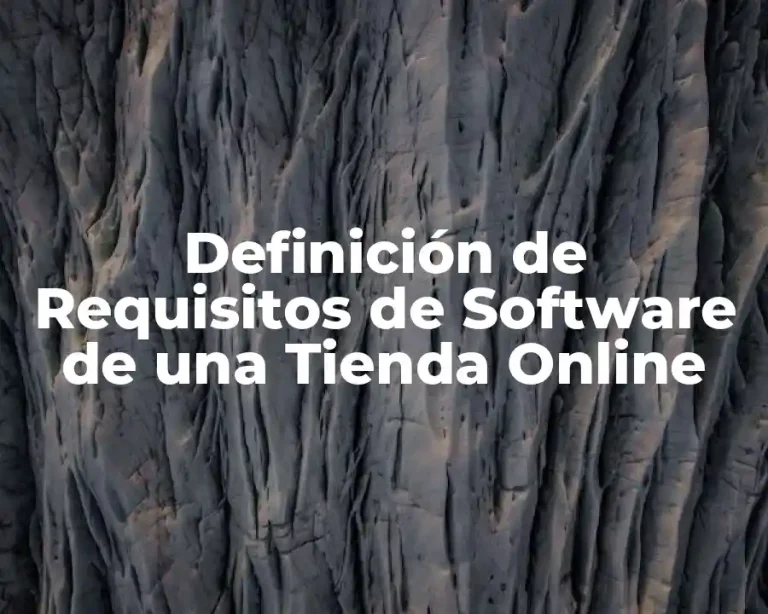 Definición de Requisitos de Software de una Tienda Online
