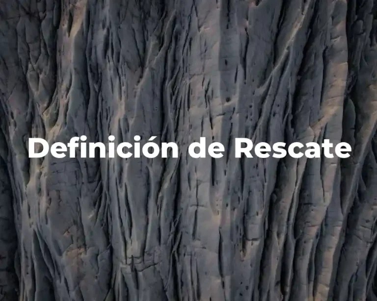Definición de Rescate