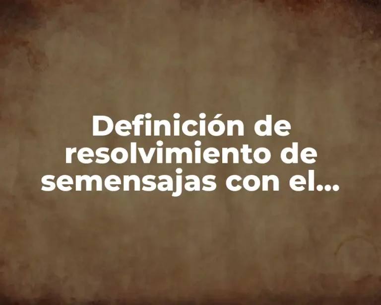 Definición de resolvimiento de semensajas con el teorema de tales