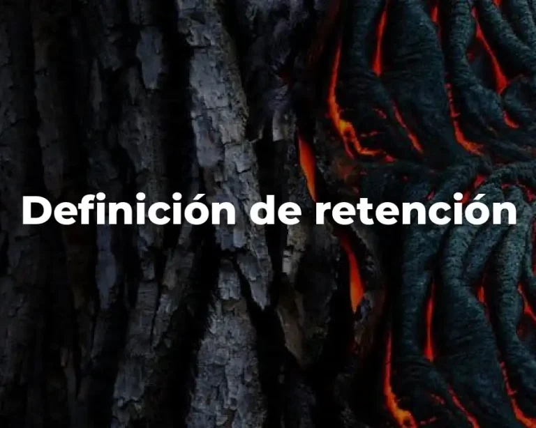 Definición de retención