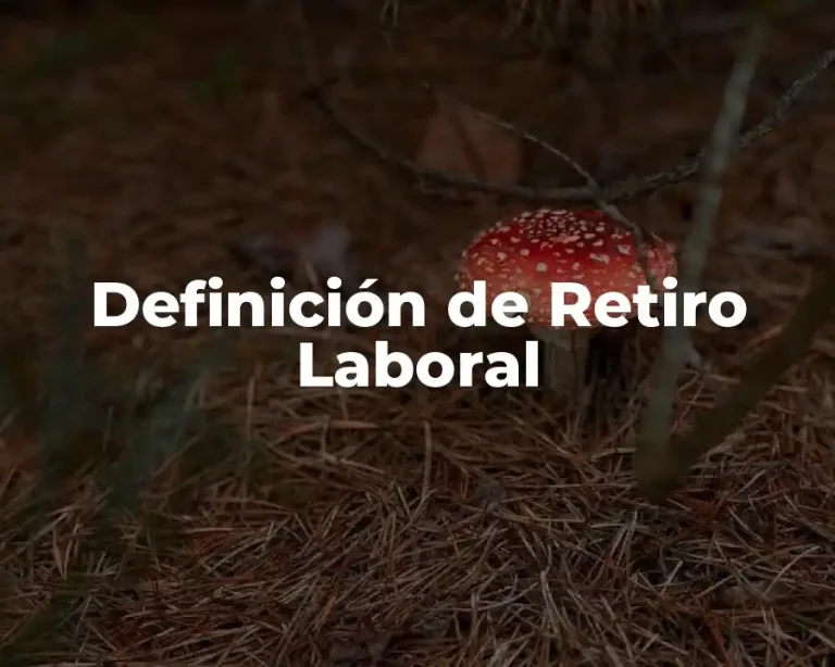 Definición de Retiro Laboral