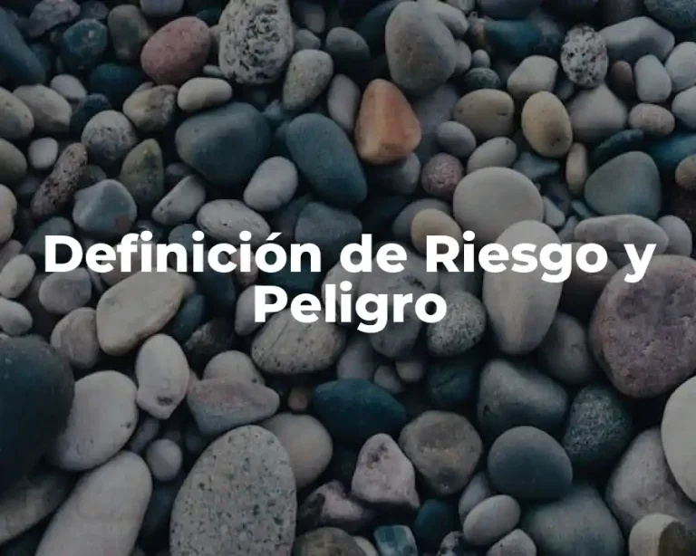 Definición de Riesgo y Peligro