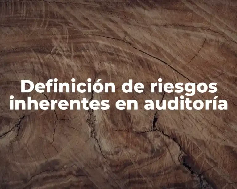 Definición de riesgos inherentes en auditoría