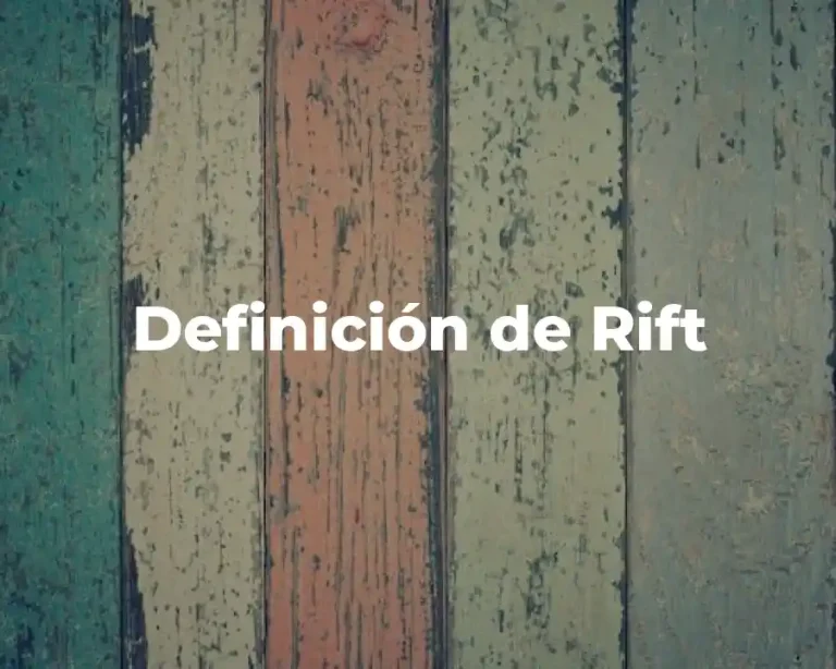 Definición de Rift