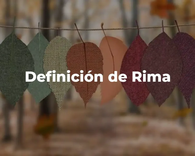 Definición de Rima