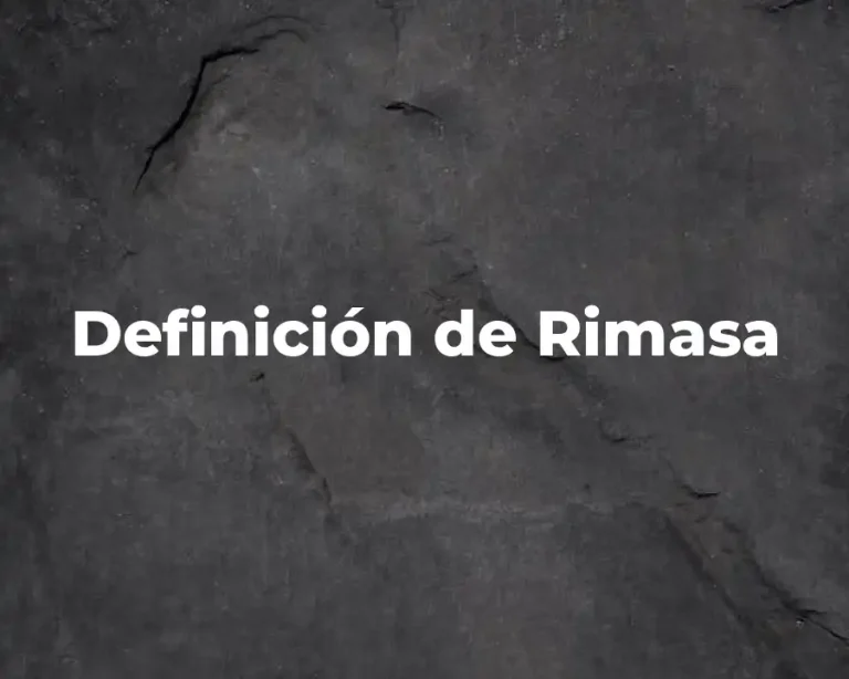 Definición de Rimasa