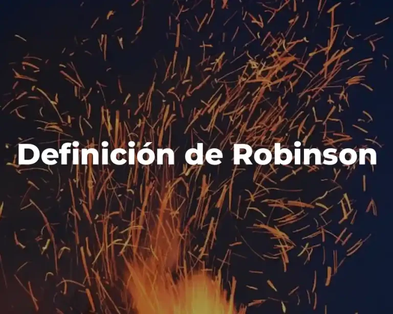 Definición de Robinson