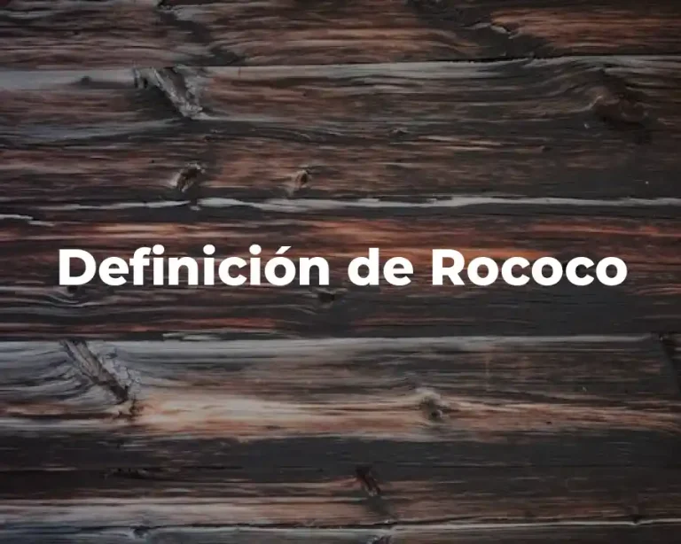 Definición de Rococo