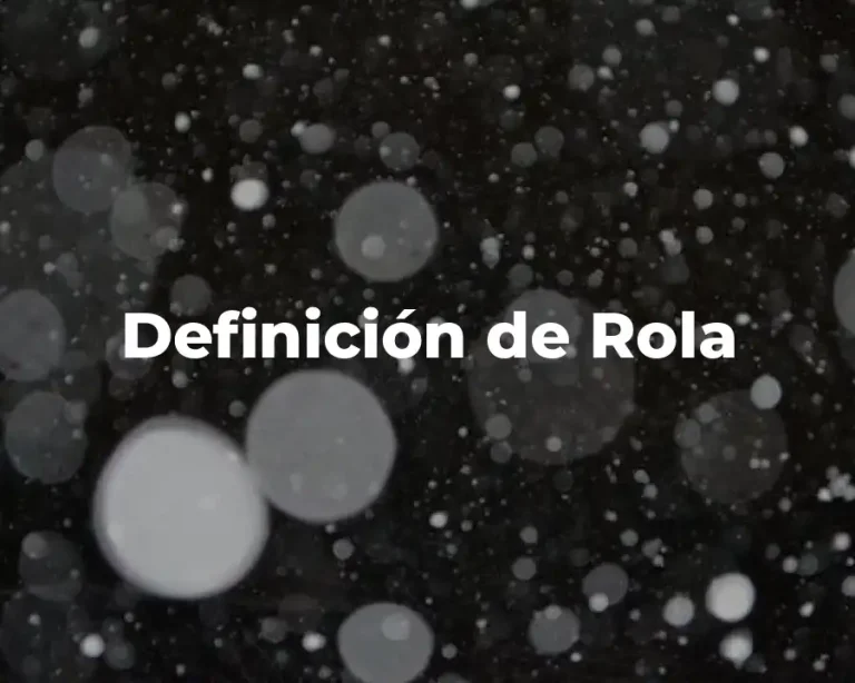 Definición de Rola