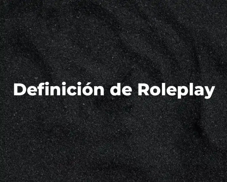 Definición de Roleplay